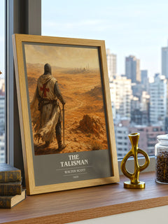 The Talisman book cover print framed by window – literary home decor