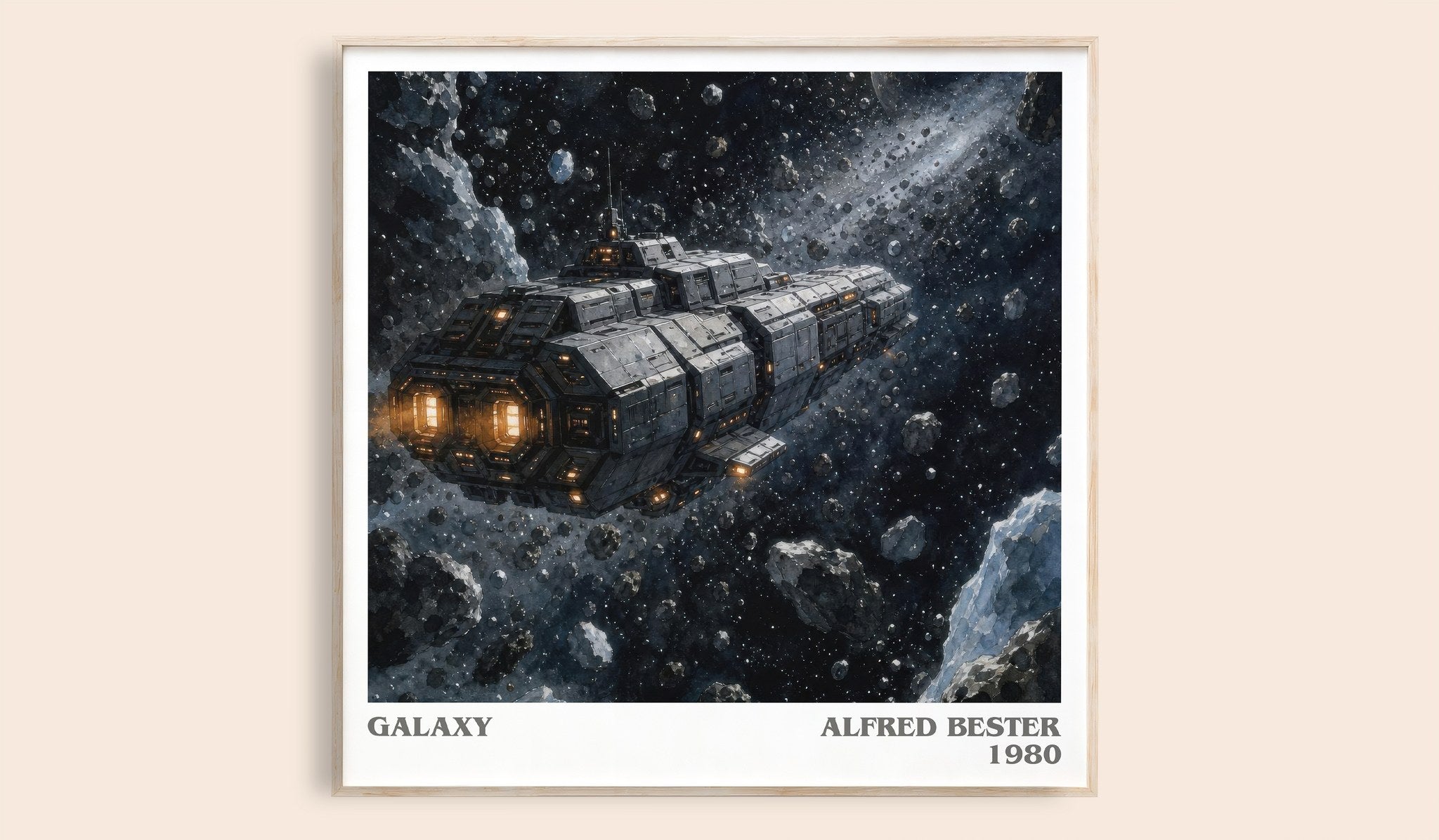 Galaxy Literary Art Print by Alfred Bester