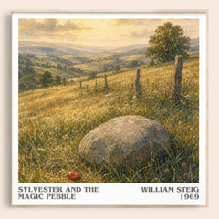 Sylvester and the magic pebble Literary Art Print by William Steig – image 1