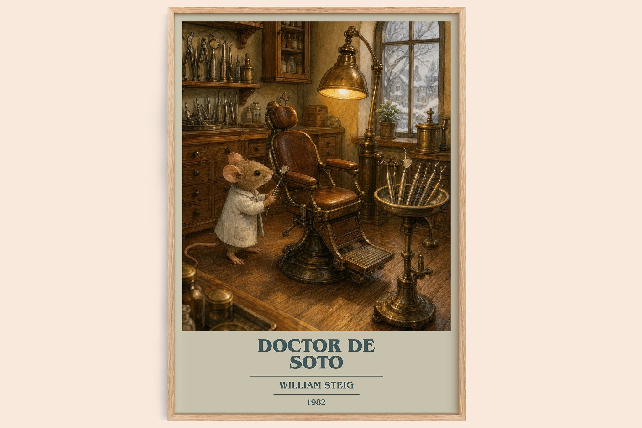 Doctor De Soto Book Cover Poster by William Steig