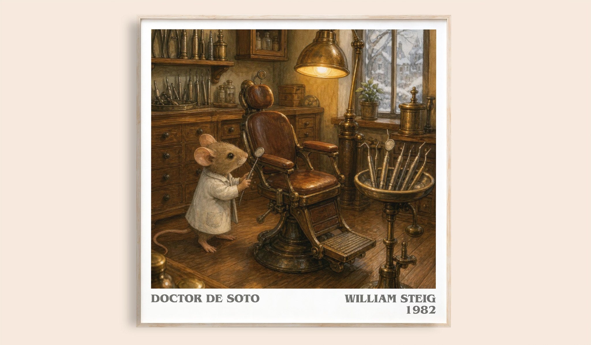 Doctor De Soto Literary Art Print by William Steig