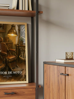 Doctor De Soto book watercolour illustration paper finish options – matte satin gloss