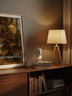 Doctor De Soto watercolour print on bookshelf – William Steig fan gift