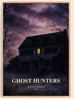 Ghost hunters watercolour book poster by Edward Gorman – framed literary art print