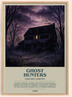Ghost hunters bookish book poster by Edward Gorman – framed literary art print