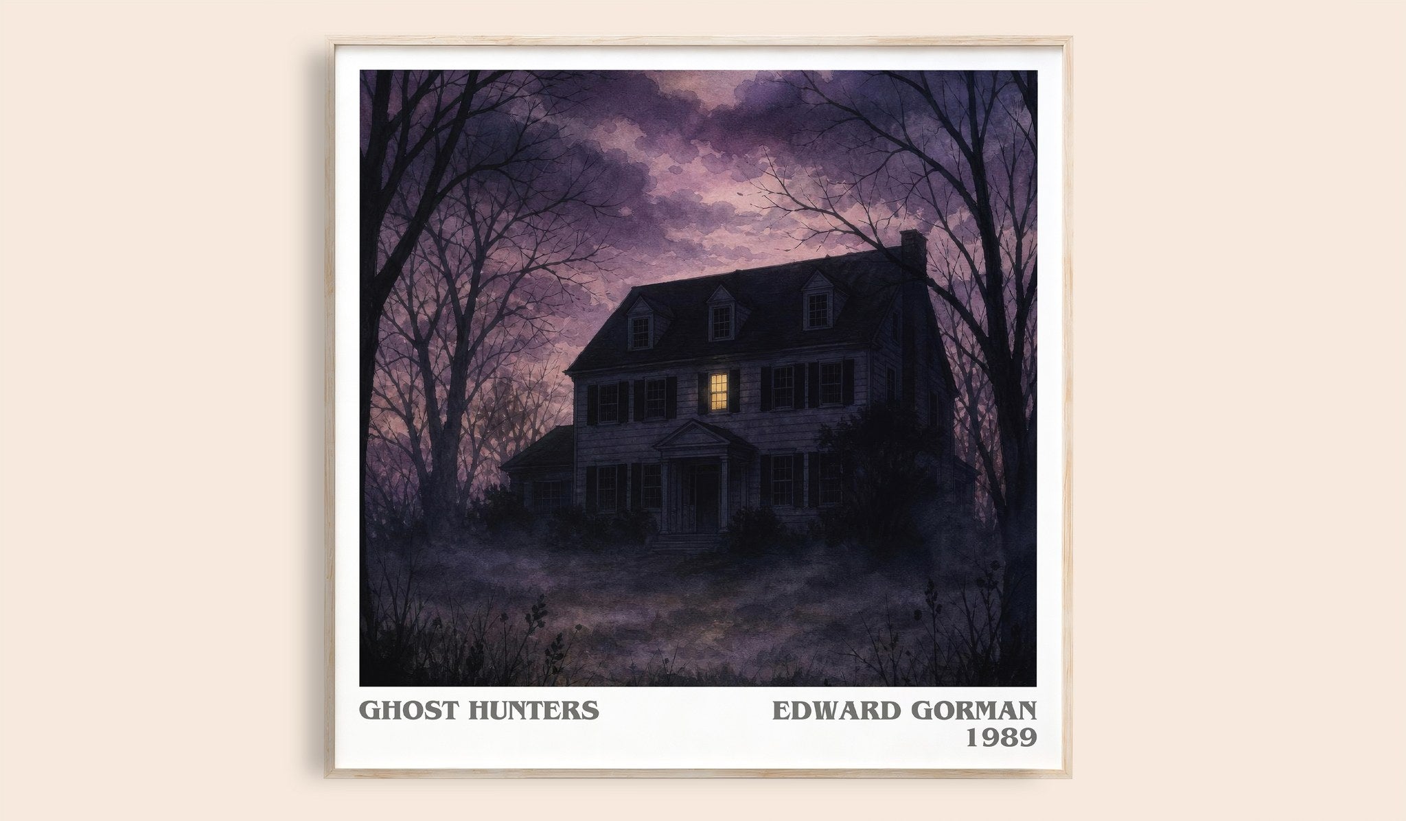 Ghost hunters Literary Art Print by Edward Gorman