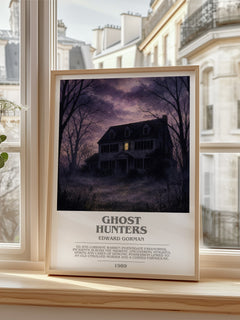 Ghost hunters bookish poster colour and style options – Edward Gorman book art