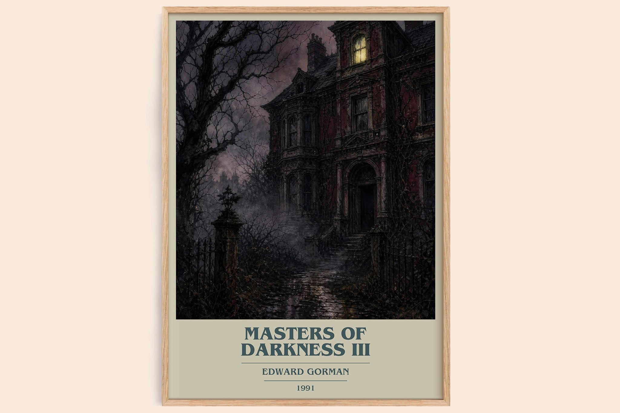 Masters of Darkness III Book Cover Poster by Edward Gorman