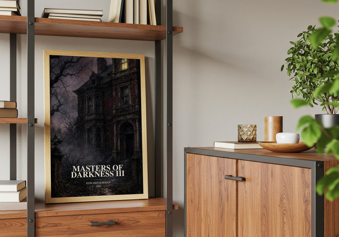 Masters of Darkness III book watercolour illustration paper finish options – matte satin gloss