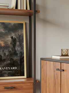 Graveyard book watercolour illustration paper finish options – matte satin gloss