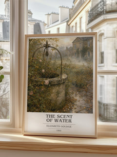 The Scent of Water book cover poster colour and style options – Elizabeth Goudge book art