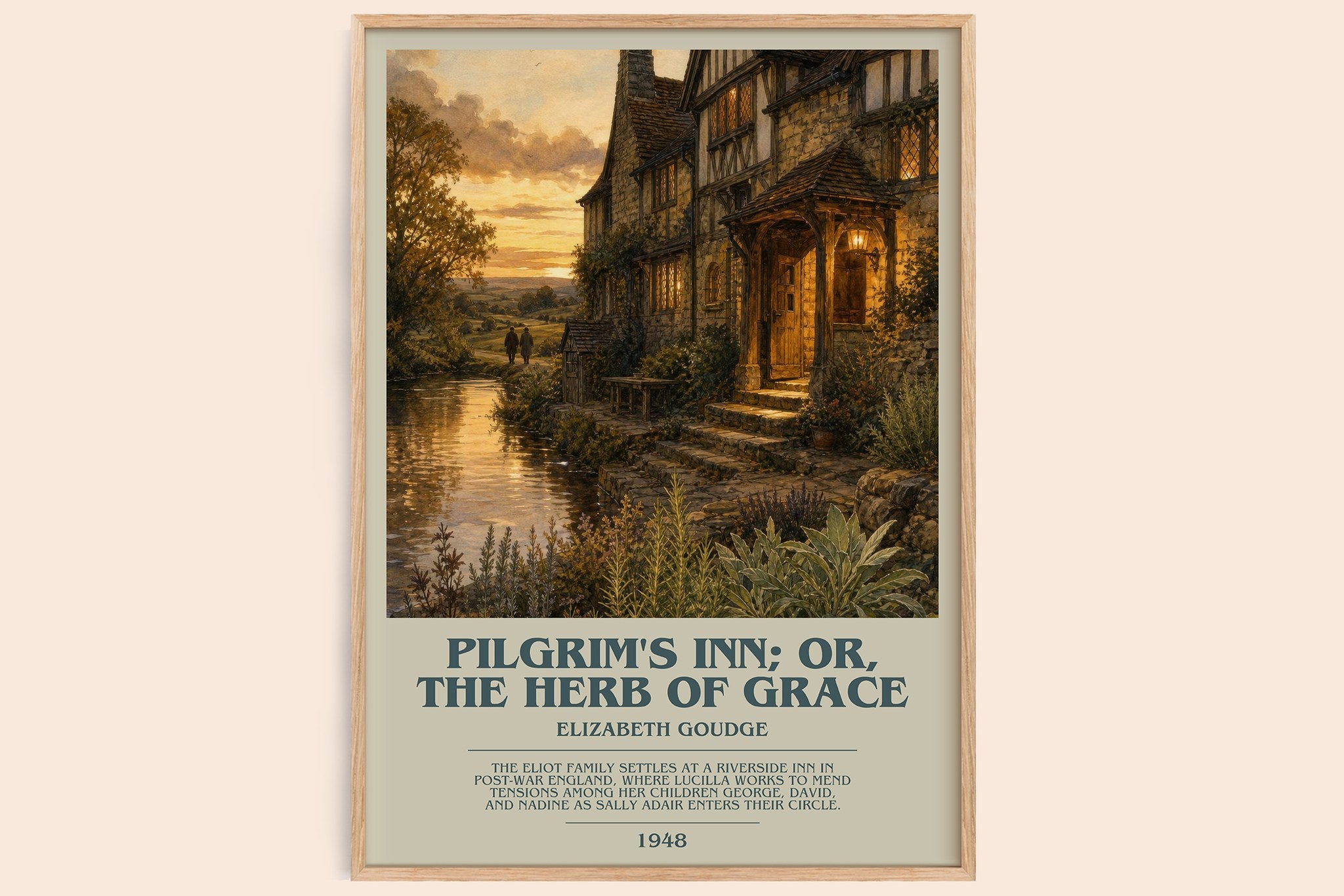 Pilgrim's Inn; or, The Herb of Grace Bookish Wall Art by E. Goudge