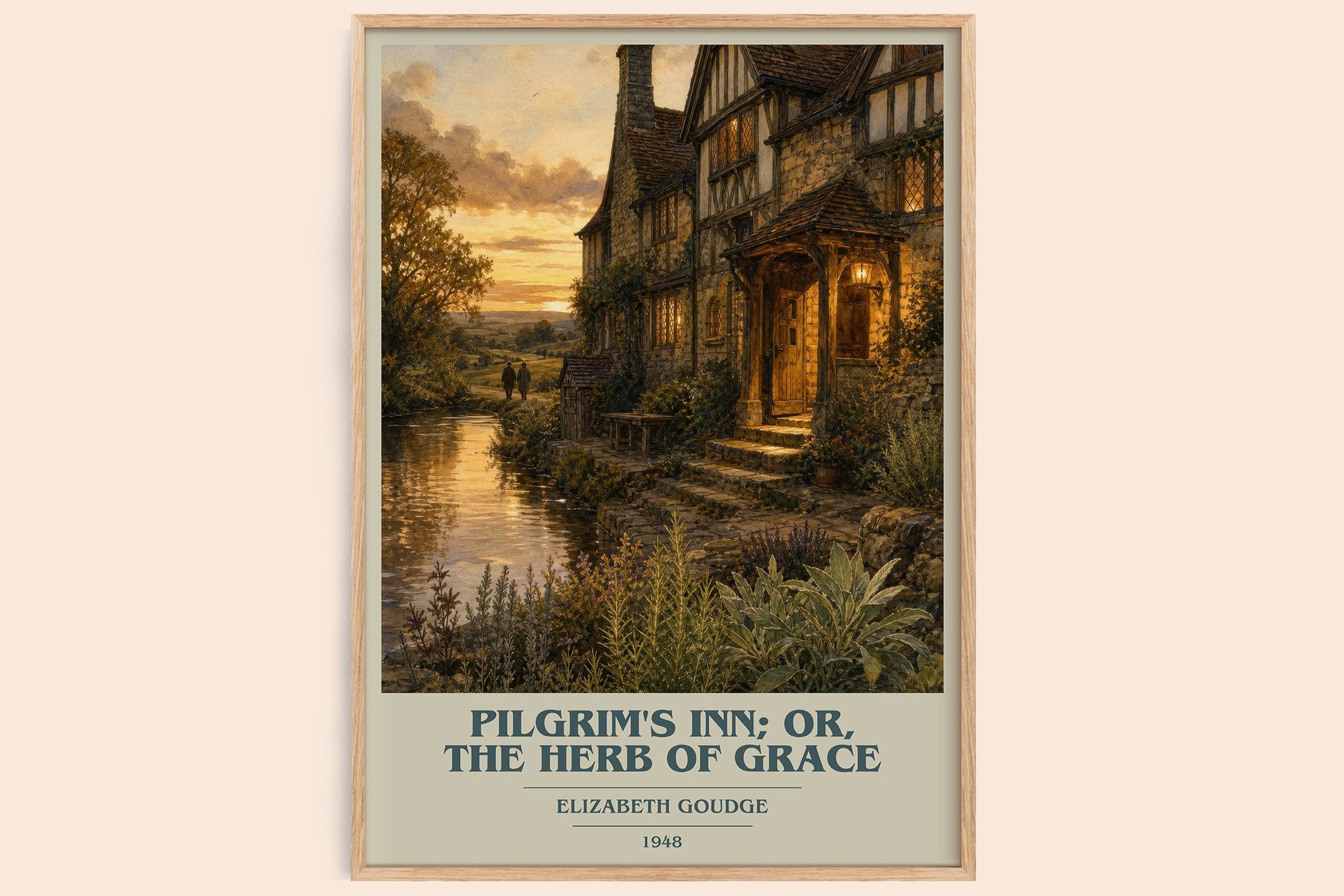 Pilgrim's Inn; or, The Herb of Grace Book Cover Poster by E. Goudge