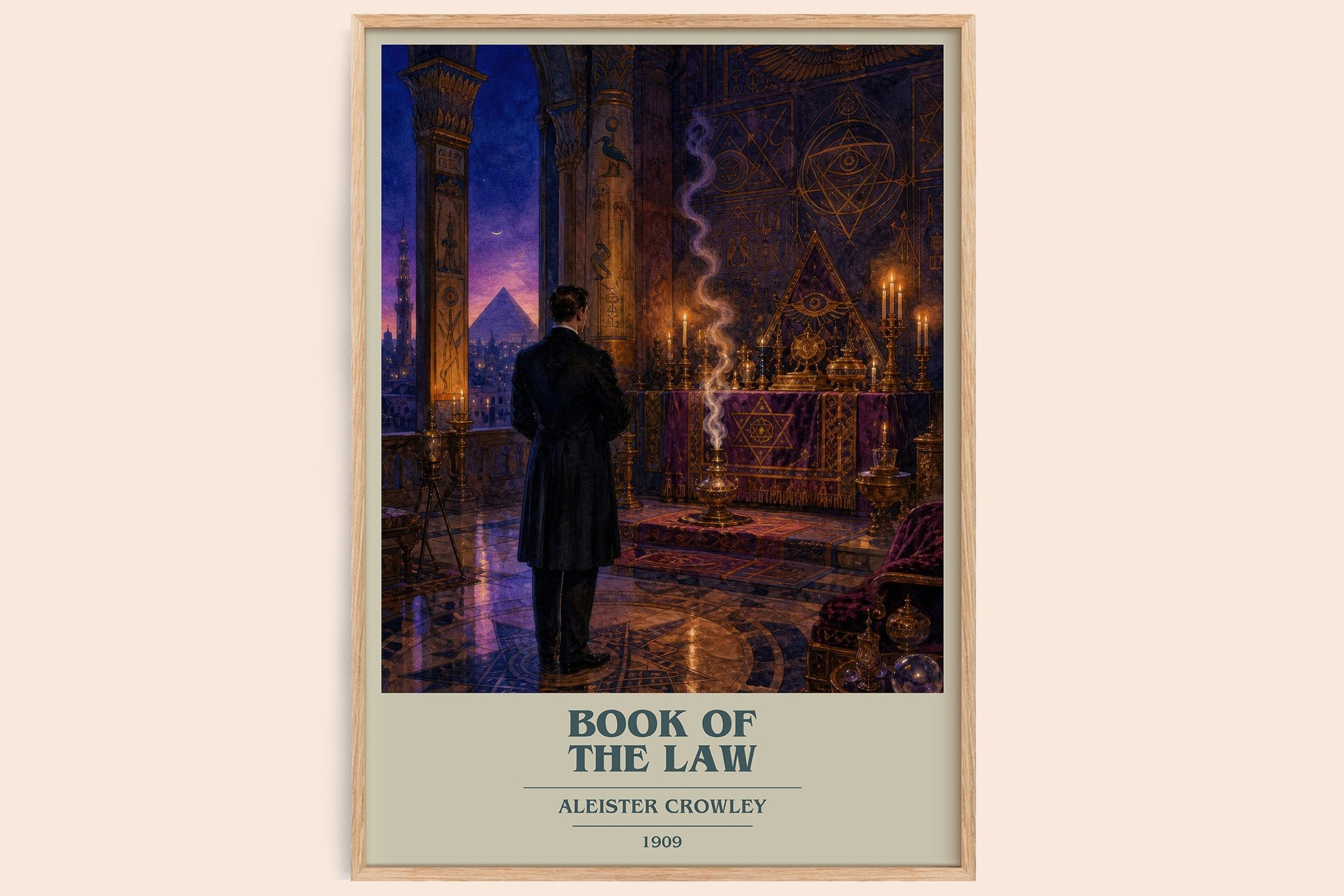 Book of the Law Book Cover Poster by Aleister Crowley