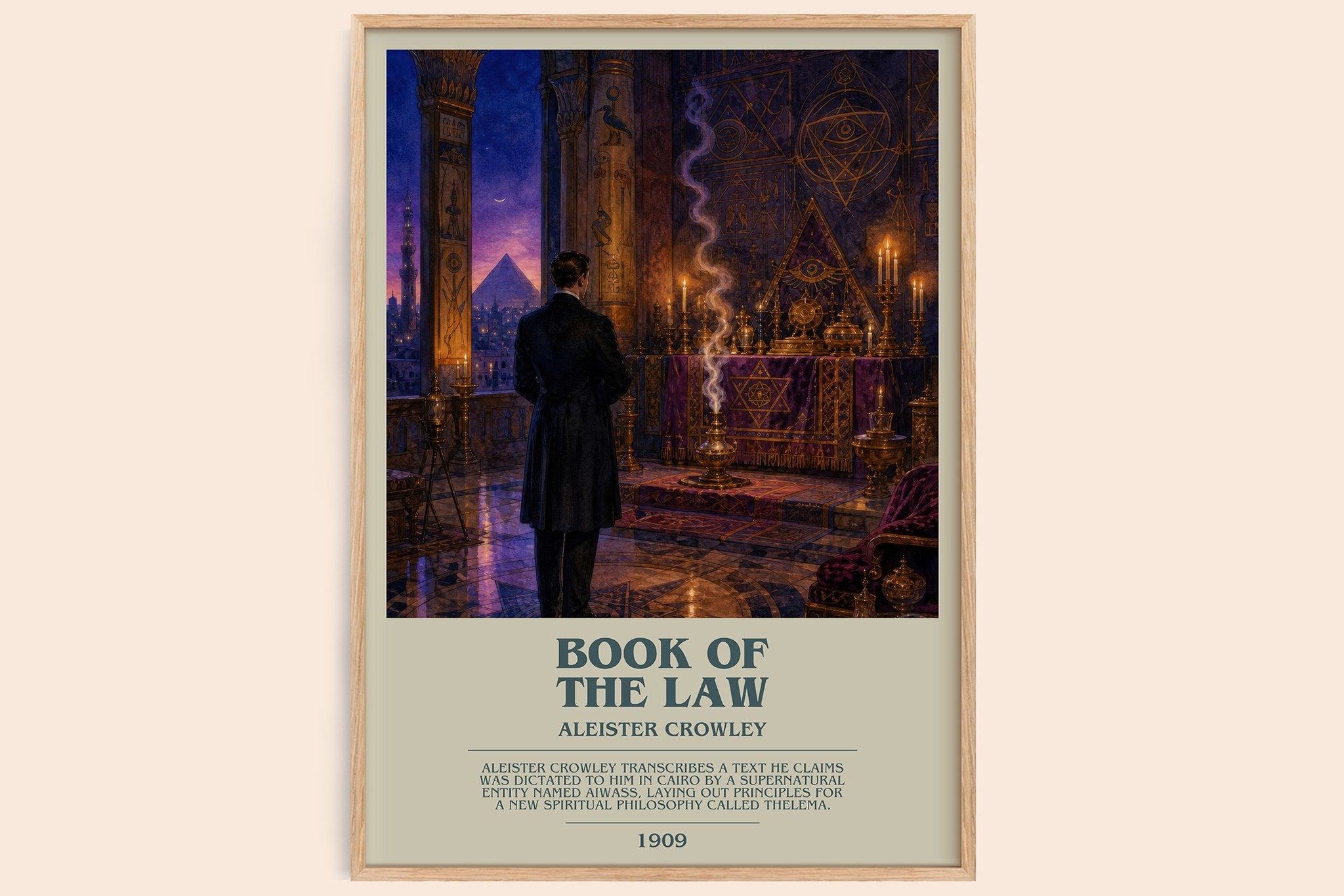 Book of the Law Bookish Wall Art by Aleister Crowley