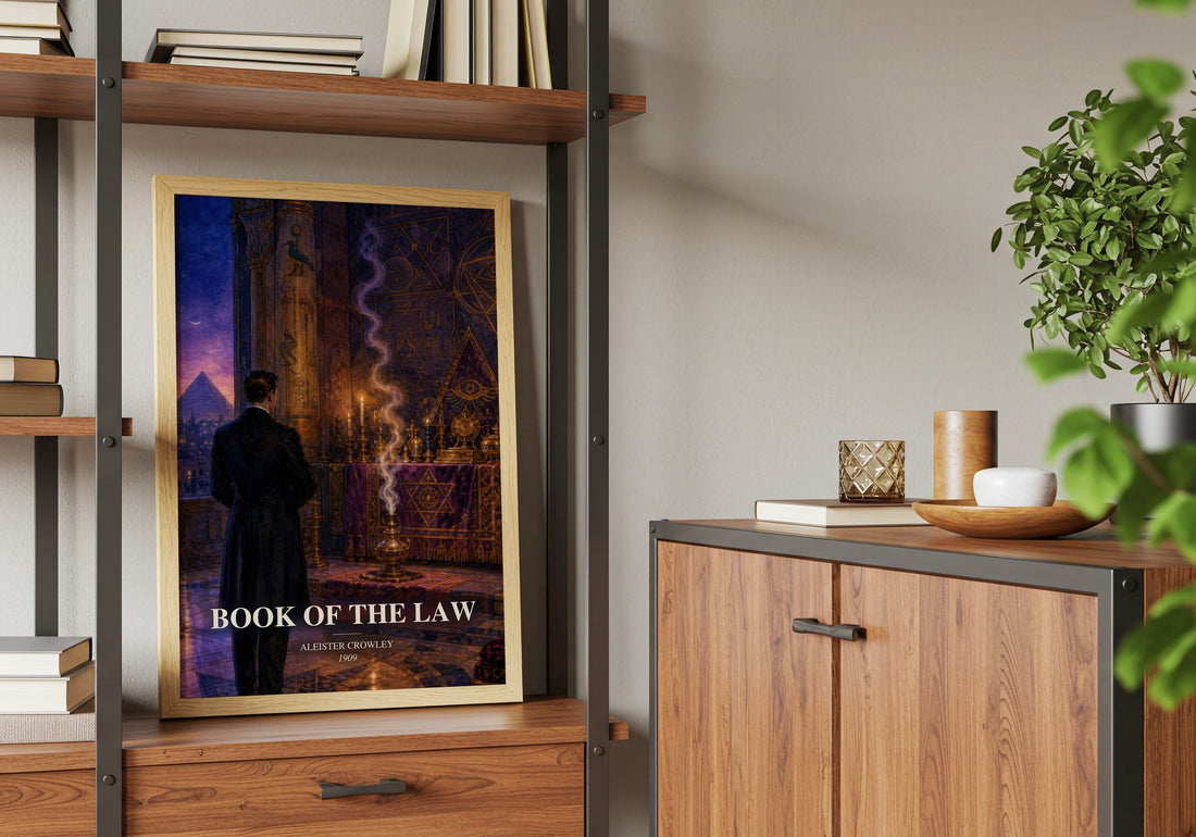 Book of the Law book watercolour illustration paper finish options – matte satin gloss