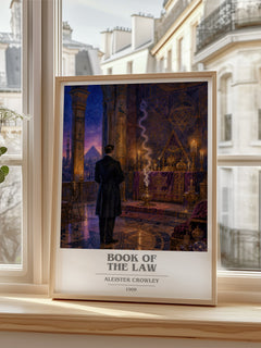 Book of the Law book cover poster colour and style options – Aleister Crowley book art