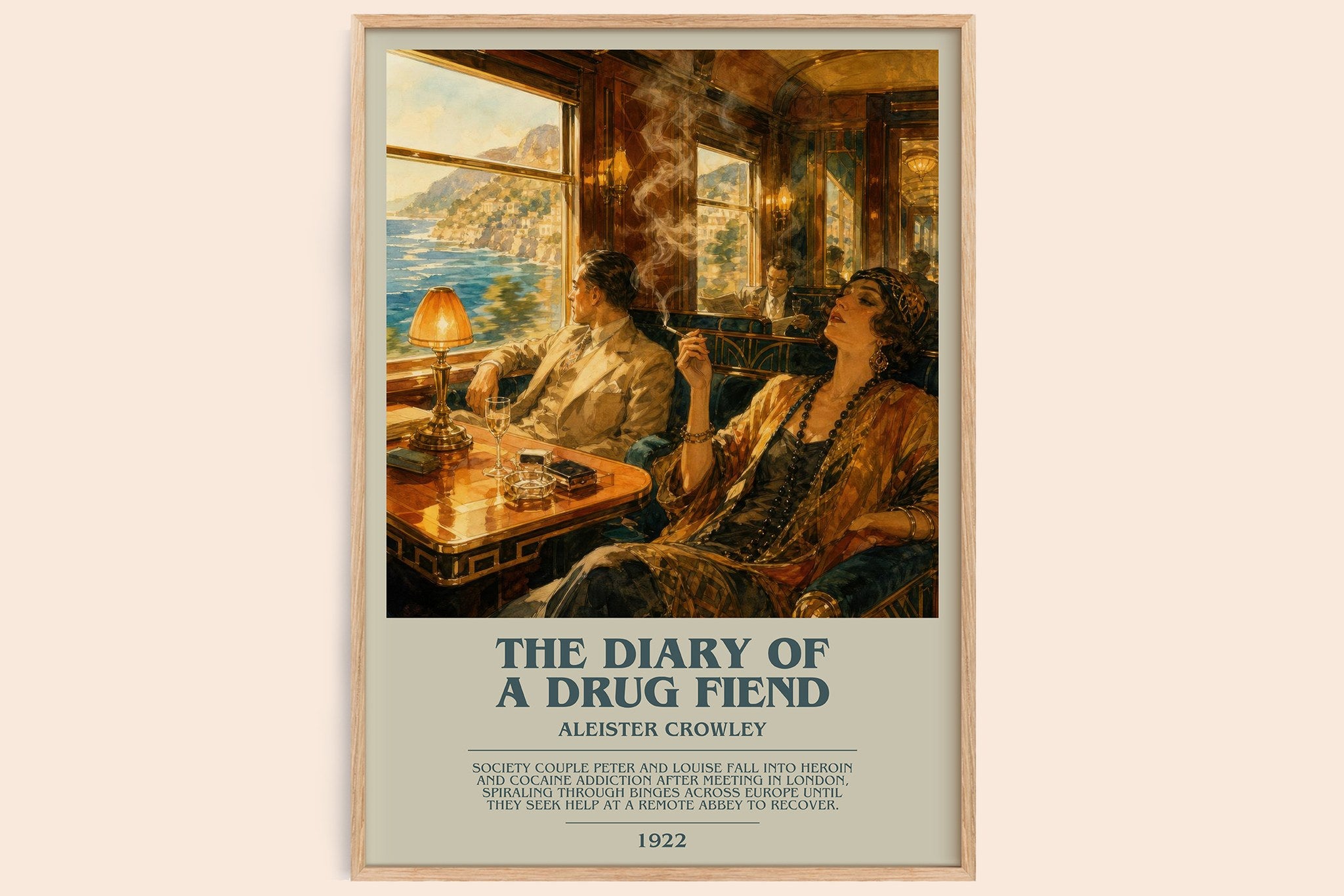 The diary of a drug fiend Bookish Wall Art by Aleister Crowley
