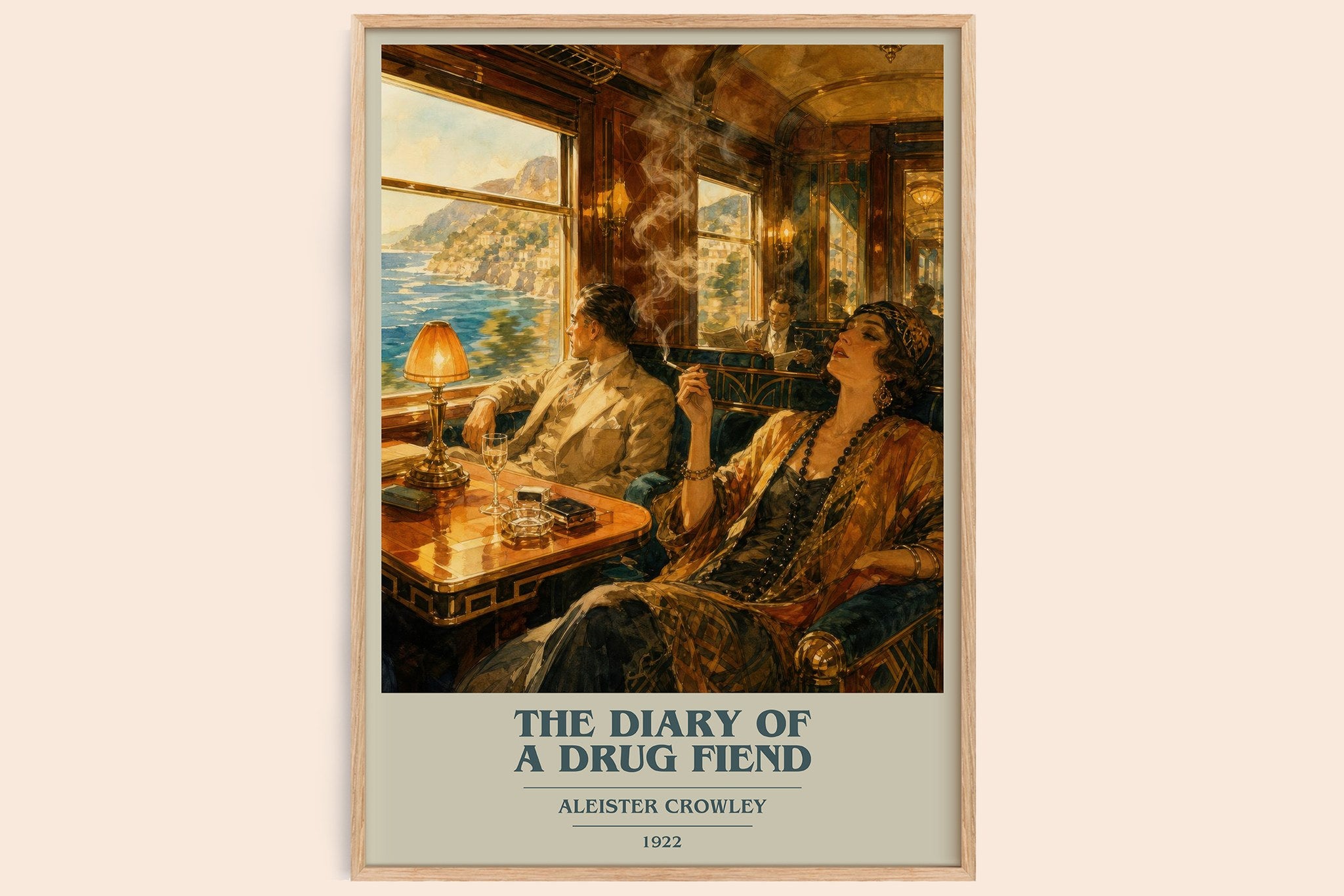 The diary of a drug fiend Book Cover Poster by Aleister Crowley