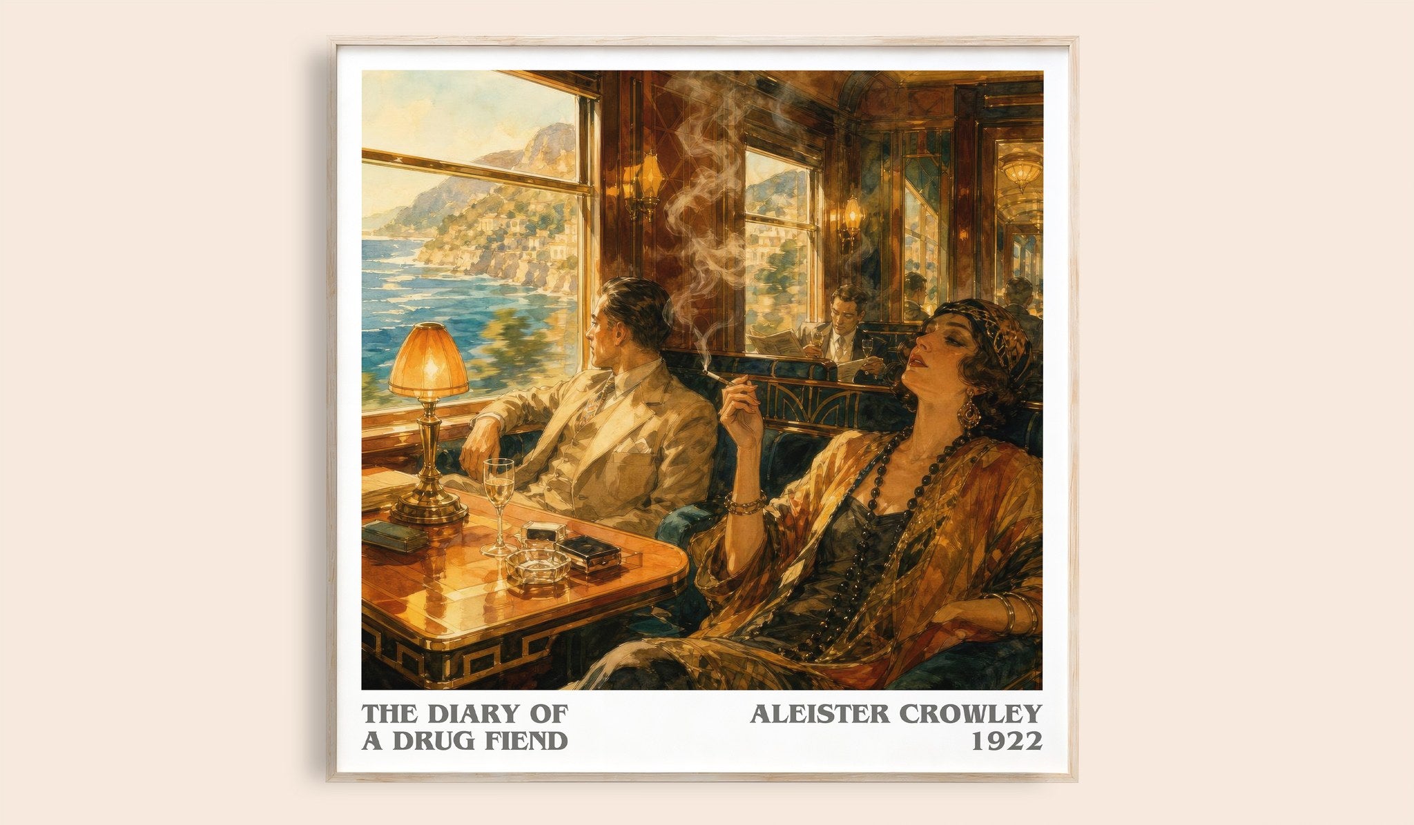 The diary of a drug fiend Literary Art Print by Aleister Crowley