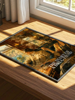 The diary of a drug fiend watercolour book poster framed on wall – literary fiction wall art
