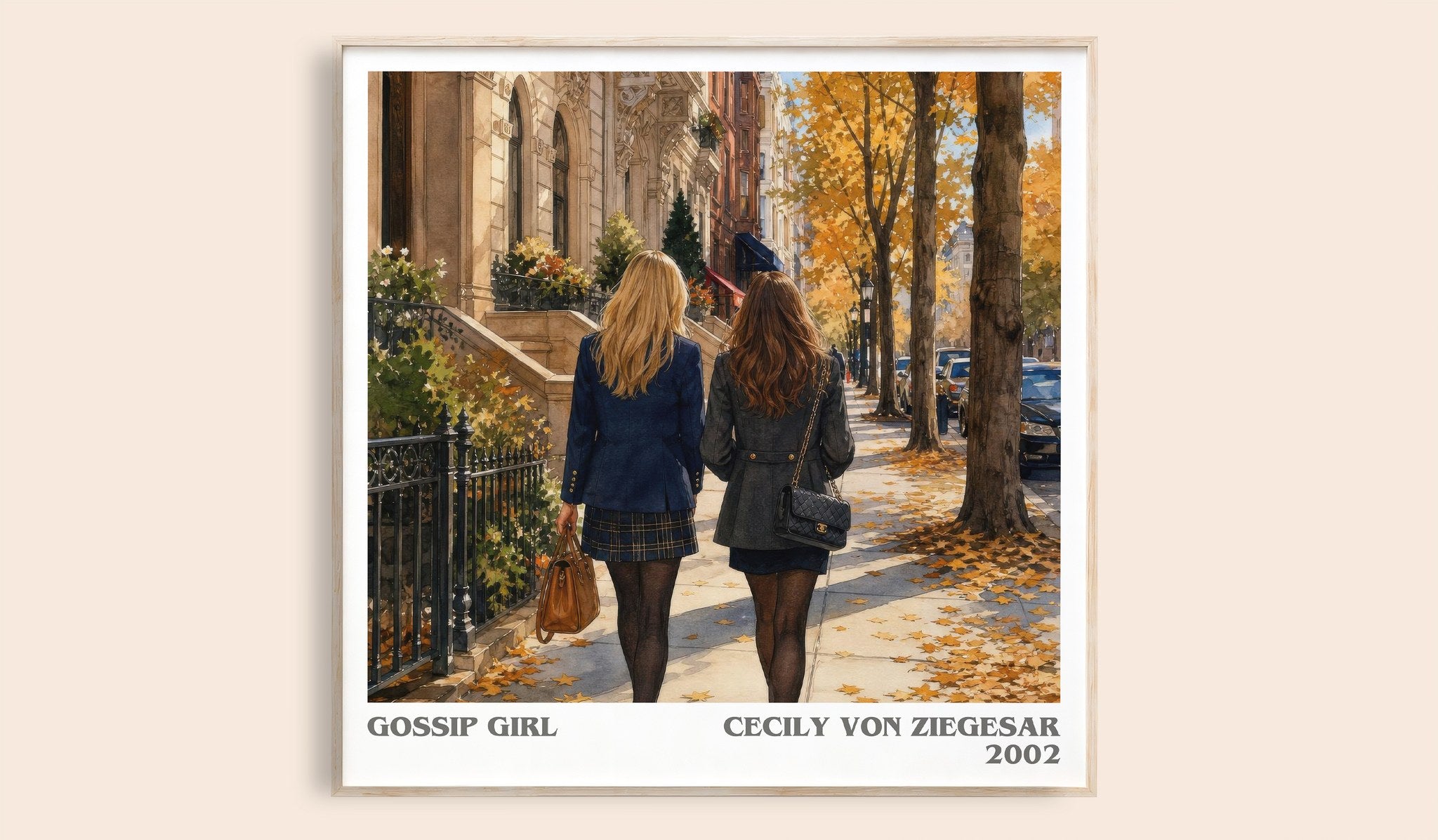 Gossip Girl Literary Art Print by Cecily von Ziegesar