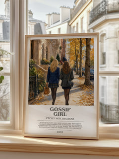 Gossip Girl bookish poster colour and style options – Cecily von Ziegesar book art