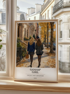 Gossip Girl book cover poster colour and style options – Cecily von Ziegesar book art