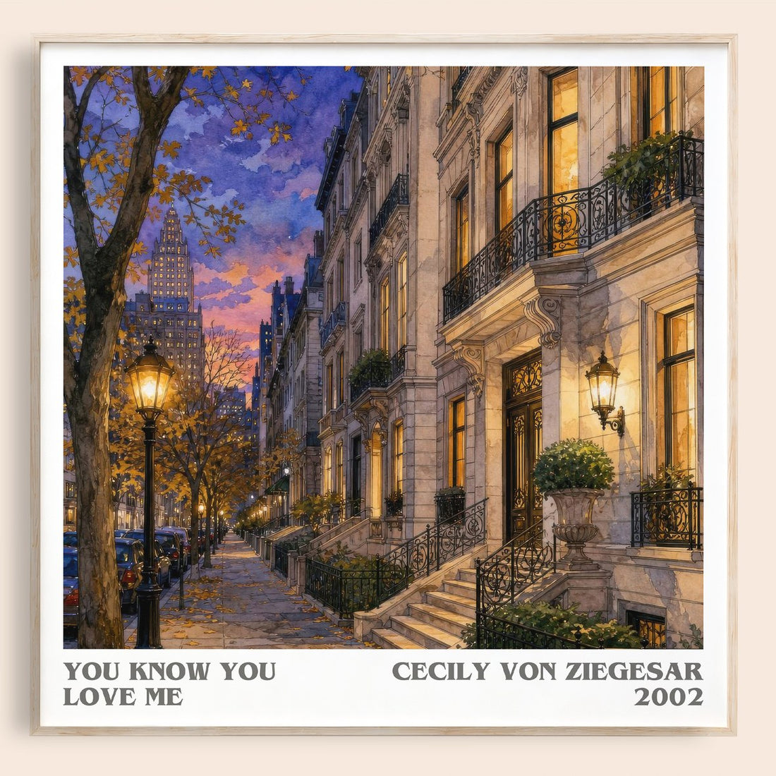 You Know You Love Me literary book poster by Cecily von Ziegesar – framed literary art print