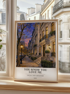 You Know You Love Me book cover poster colour and style options – Cecily von Ziegesar book art