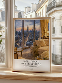 All I Want Is Everything book cover poster colour and style options – Cecily von Ziegesar book art