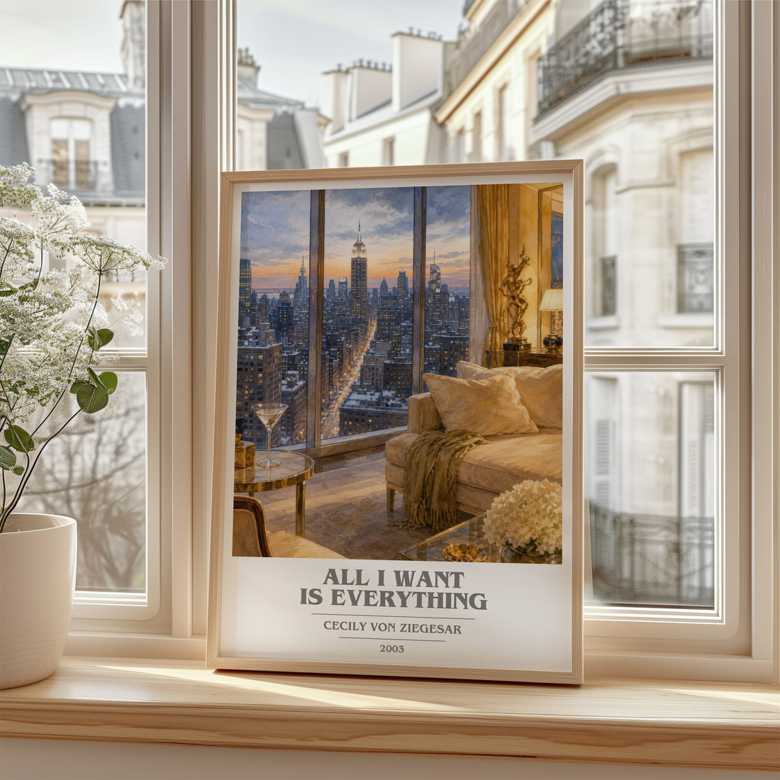 All I Want Is Everything book cover poster colour and style options – Cecily von Ziegesar book art