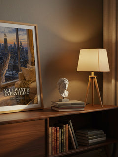 All I Want Is Everything watercolour print on bookshelf – Cecily von Ziegesar fan gift