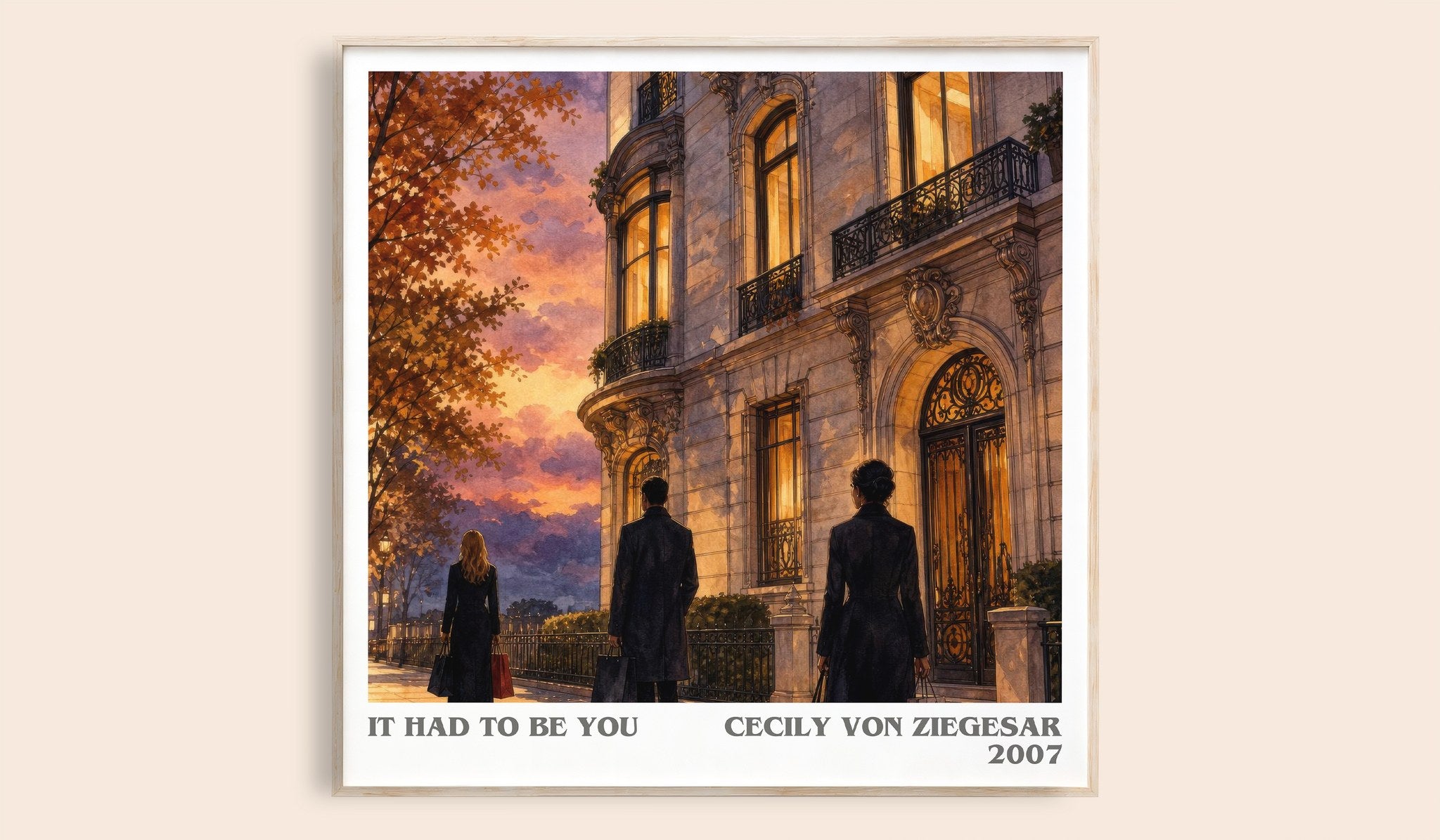 It Had to Be You Literary Art Print by Cecily von Ziegesar