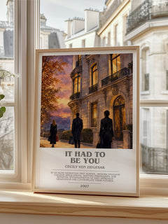 It Had to Be You bookish poster colour and style options – Cecily von Ziegesar book art
