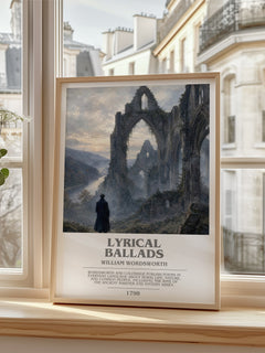 Lyrical Ballads bookish poster colour and style options – William Wordsworth book art