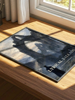 Lyrical Ballads watercolour book poster framed on wall – poetry wall art