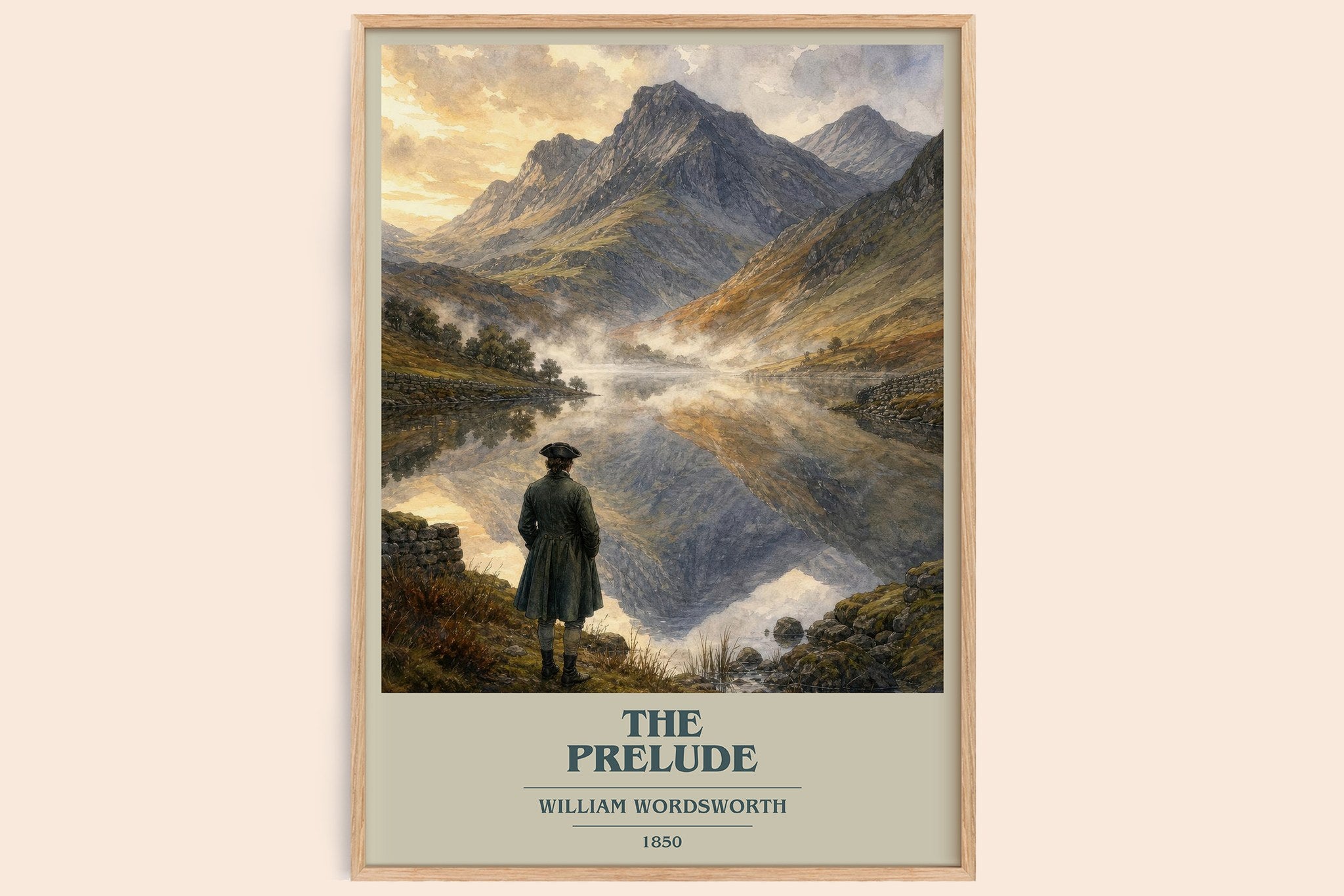 The prelude Book Cover Poster by William Wordsworth