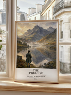 The prelude book cover poster colour and style options – William Wordsworth book art
