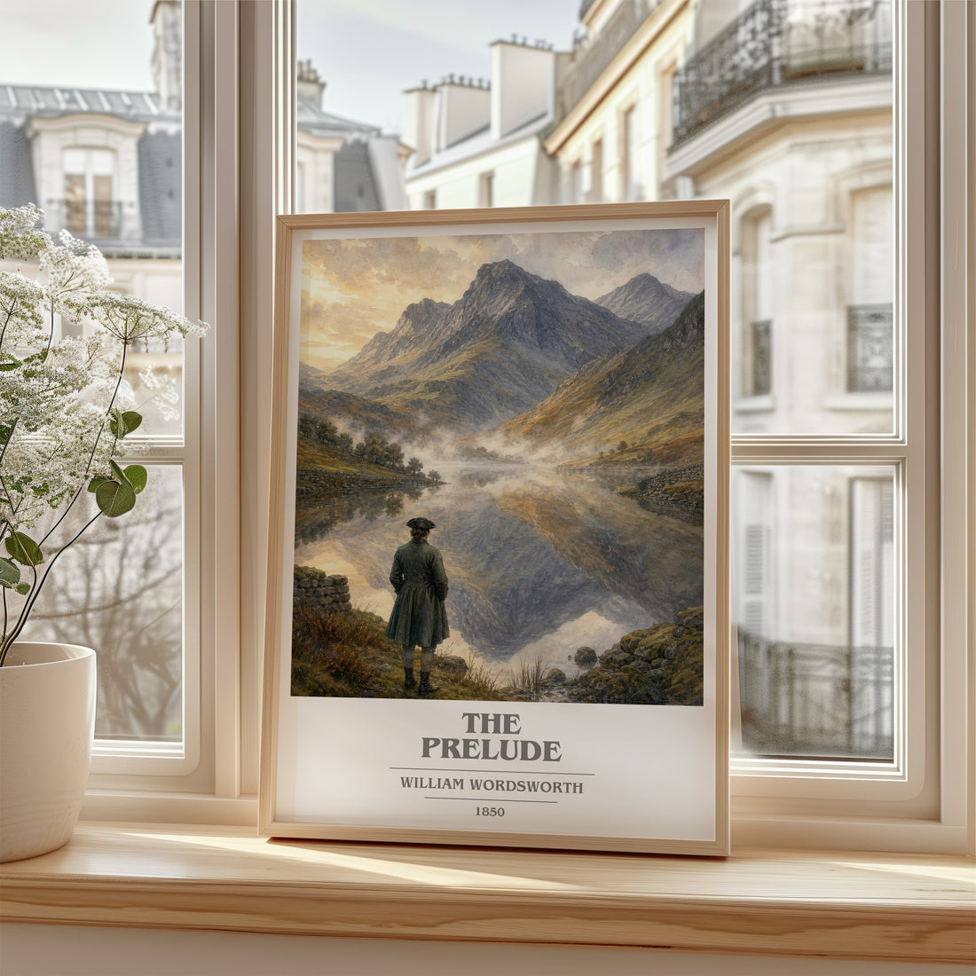 The prelude book cover poster colour and style options – William Wordsworth book art