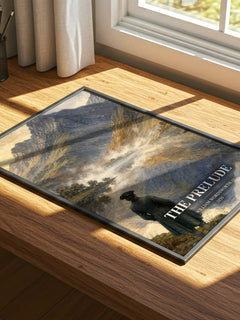 The prelude watercolour book poster framed on wall – poetry wall art