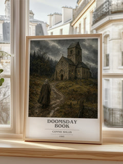 Doomsday book book cover poster colour and style options – Connie Willis book art