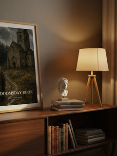 Doomsday book watercolour print on bookshelf – Connie Willis fan gift