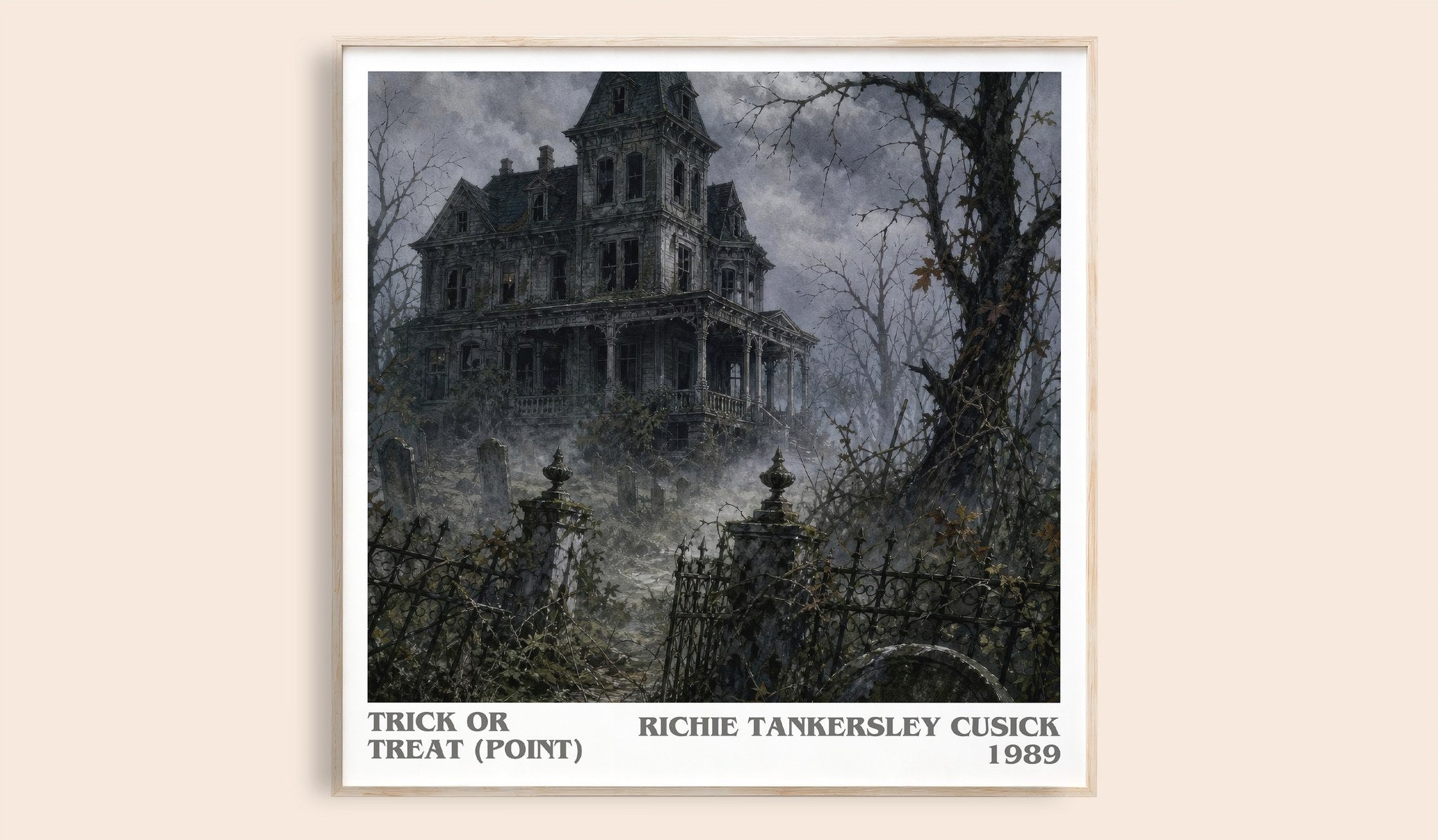 Trick or Treat (Point) Literary Art Print by Richie Tankersley Cusick
