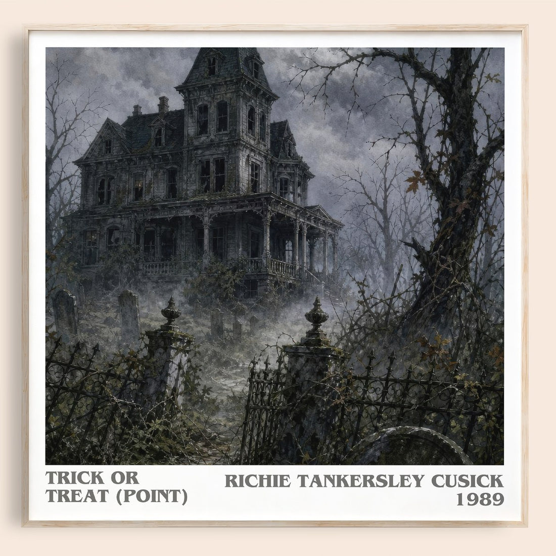 Trick or Treat (Point) literary book poster by Richie Tankersley Cusick – framed literary art print