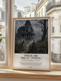 Trick or Treat (Point) bookish poster colour and style options – Richie Tankersley Cusick book art