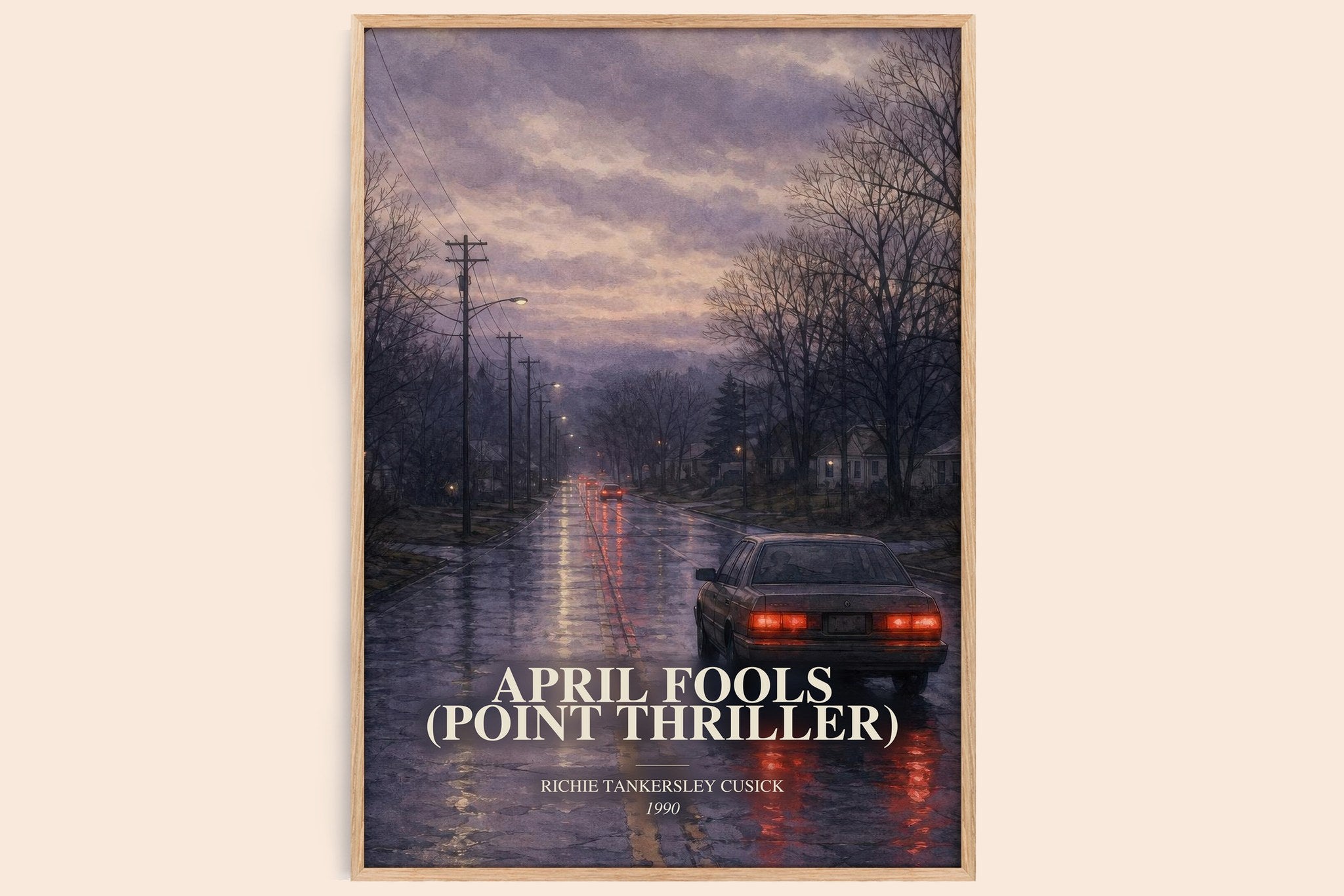 April Fools (Point Thriller) Book Watercolour Illustration by Richie Tankersley Cusick