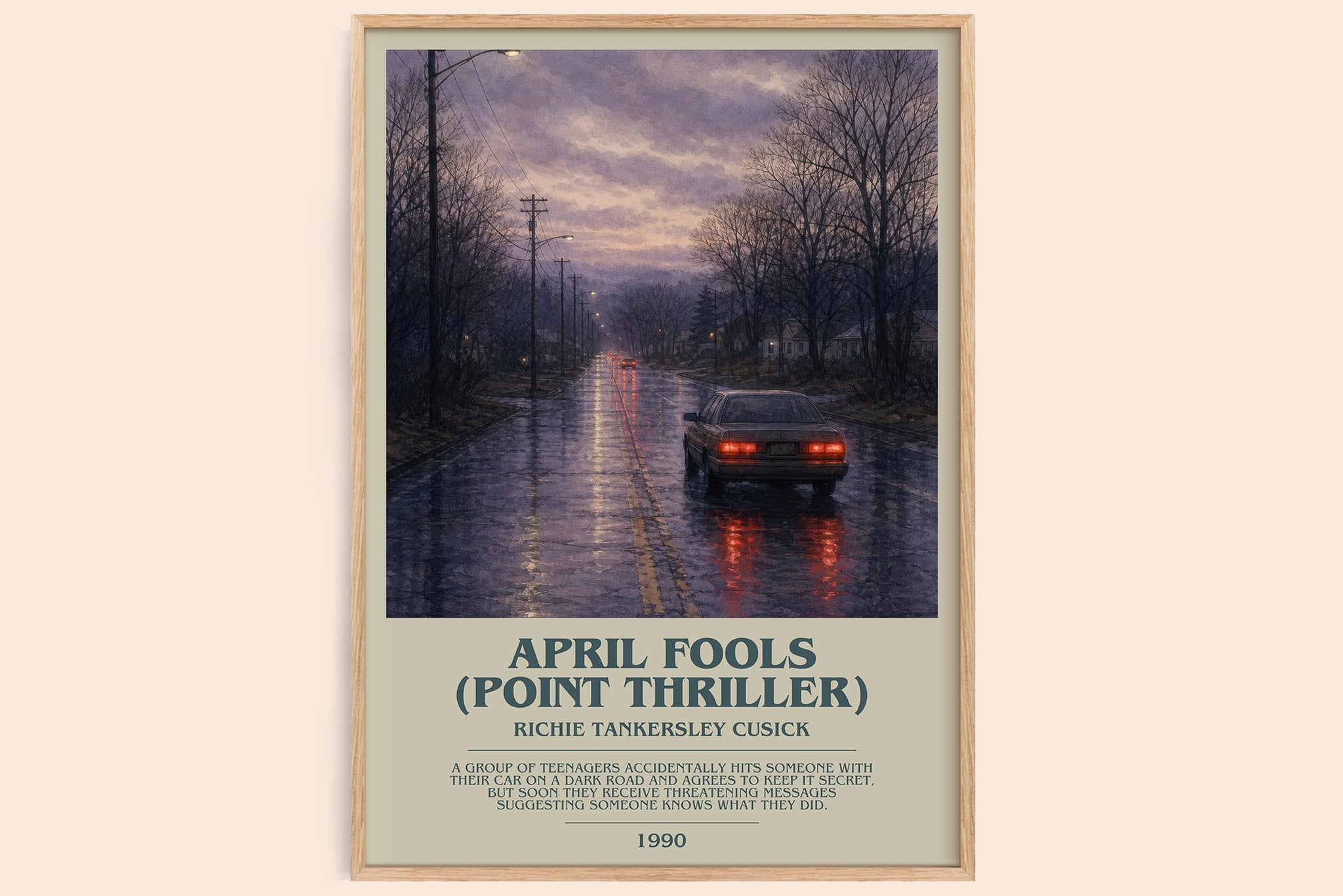 April Fools (Point Thriller) Bookish Wall Art by R. Cusick