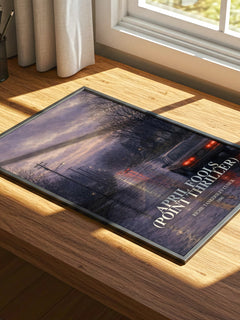 April Fools (Point Thriller) watercolour book poster framed on wall – thriller wall art