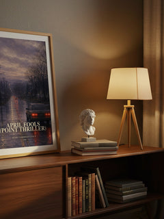 April Fools (Point Thriller) watercolour print on bookshelf – Richie Tankersley Cusick fan gift
